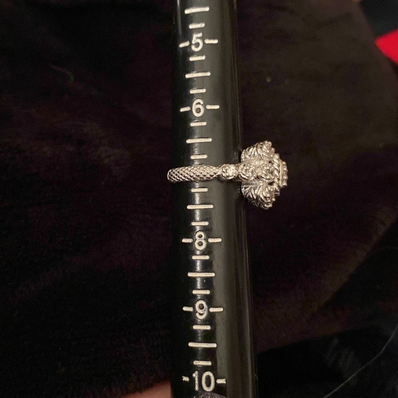 Judith Ripka Diamonique flower sterling ring - Picture 9 of 13